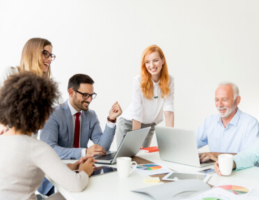 Product engineering team designing and developing cutting-edge technology solutions