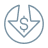 Cost reduction icon — lower operating cost
